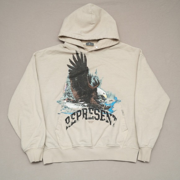 Other - Heavy Weight Beige Man Represents‎ Manchester England Hoodie L